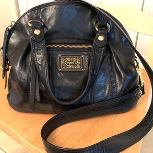 Coach Poppy Black Leather Bag
